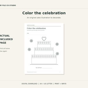 Kids Wedding Activity Pack Printable, Coloring, Maze, Word Search and Bingo, A4 and US Letter PDF