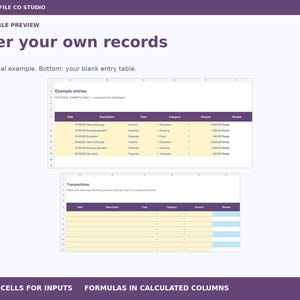 Household Budget Excel Spreadsheet, Monthly Income and Expense Tracker with Spending Plan