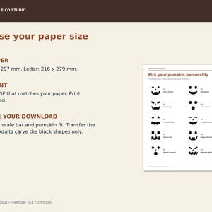 Pumpkin Carving Stencils Printable, 10 Jack O Lantern Face Templates with Transfer Guide, Halloween PDF Download