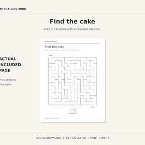 Kids Wedding Activity Pack Printable, Coloring, Maze, Word Search and Bingo, A4 and US Letter PDF