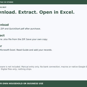 Small Business Income and Expense Tracker Excel Spreadsheet, Monthly Cash Dashboard