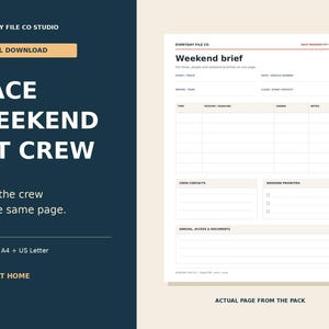 Race Weekend Pit Crew Planner Printable, Session Log and Setup Notes