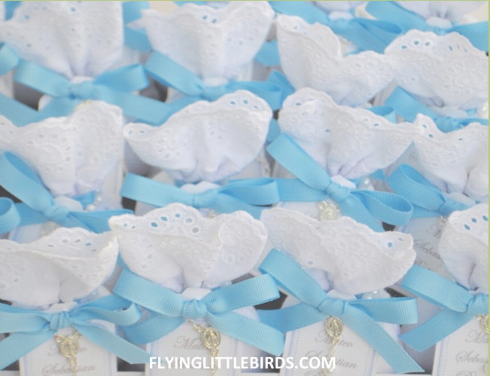 Baptism Favors Christening Lavender Sachets Baby Boy Favor With Rosary