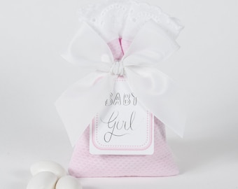 Handmade Jordan Almond Baby Shower Favors | Personalized Tag
