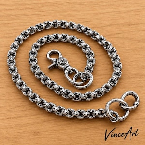 925 Silver Wallet Chain - Etsy