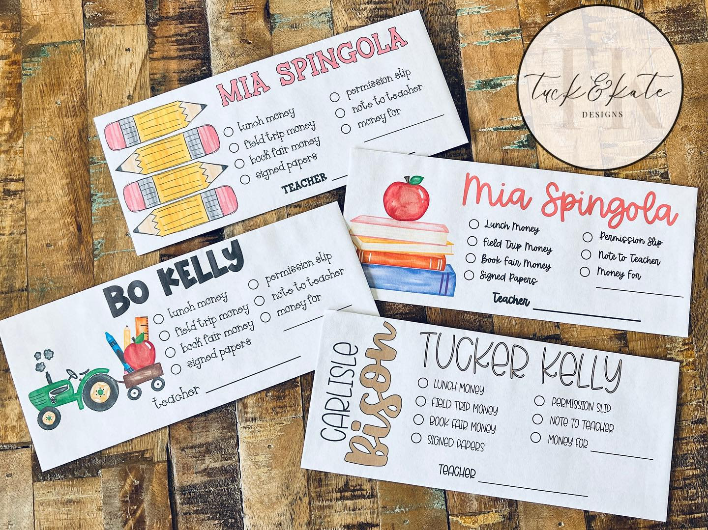 School Money Envelope Back to School Envelope Etsy