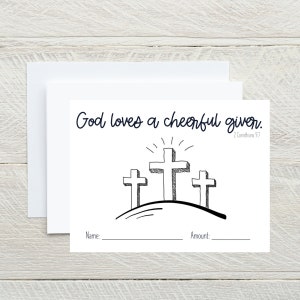 Offering Envelope | Tithing Envelope | Kids Offering Envelope | Church Offering