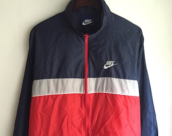 vintage nike blue tag windbreaker jacket men's size XL
