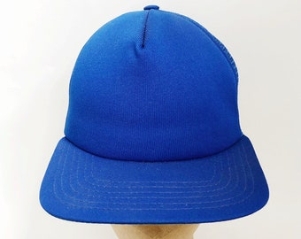 ヴィンテージ 90 年代 ブランク ブルー カスタム スナップバック