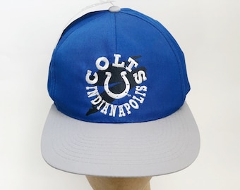 vintage indianapolis colts snapback hat drew pearson deadstock NWT 90s