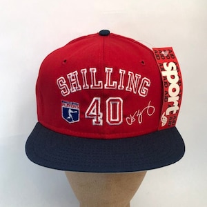 vintage curt schilling philadelphia phillies snapback hat AJD deadstock NWT adult OSFA 90s made in usa