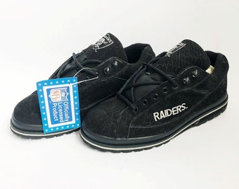 tênis vintage LA raiders eastport masculino tamanho 8 deadstock NWOB 90s