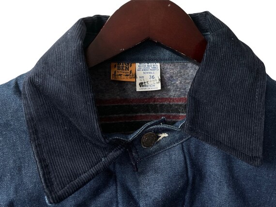 vintage big ben by wrangler flannel lined denim b… - image 2