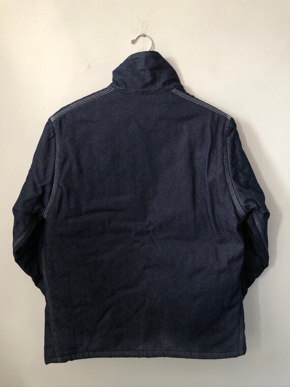 vintage oshkosh quilted lined denim chore coat me… - image 10