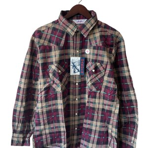 vintage five brother dakota plaid flannel shirt mens size 2XL deadstock NWT 80s made in USA