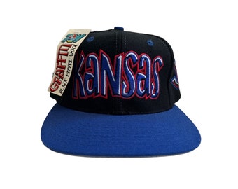 vintage kansas jayhawks top of the world fitted hat cap size 7 deadstock NWT 90s