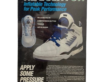 vintage LA gear regulator sneakers acrylic dealer sign poster store display 90s 1991