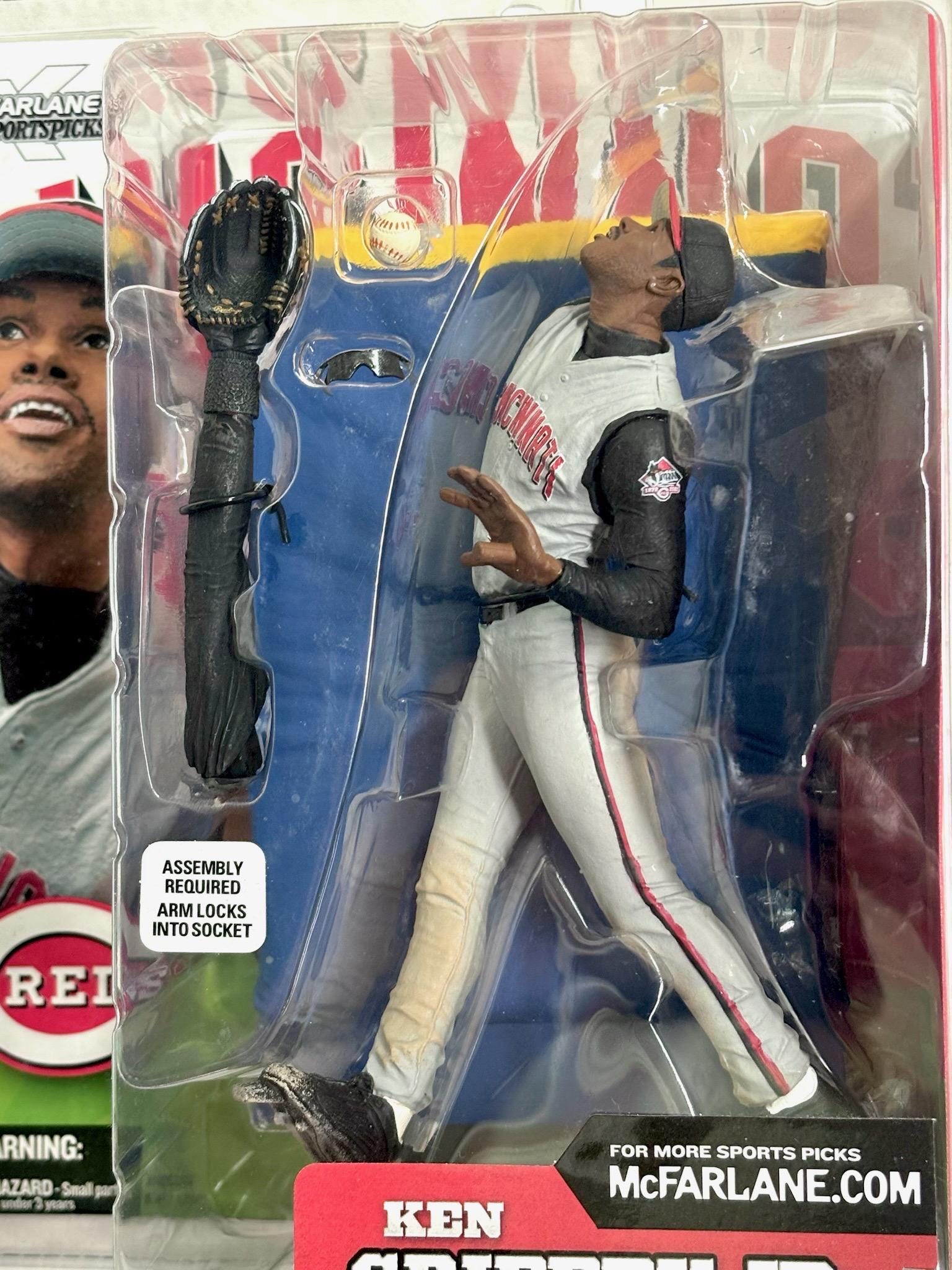 Vintage Ken Griffey Jr Cincinnati Reds Figure Toy Mcfarlane Series