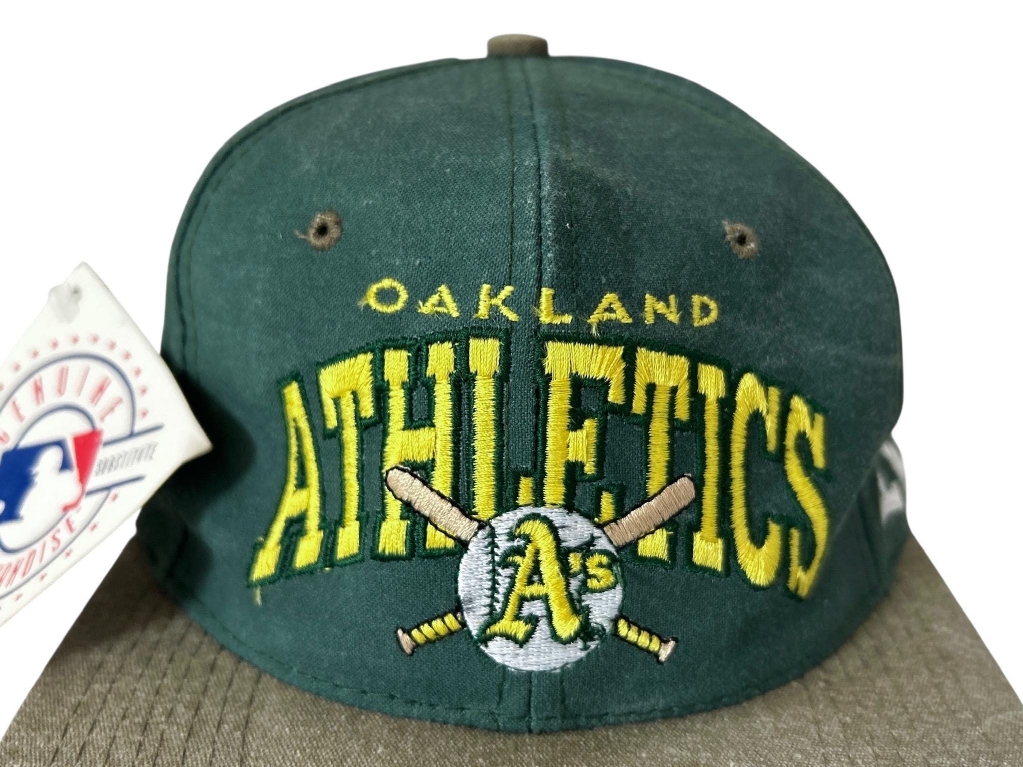 Vintage Oakland Athletics as Snapback Hat Cap Mens OSFA Deadstock