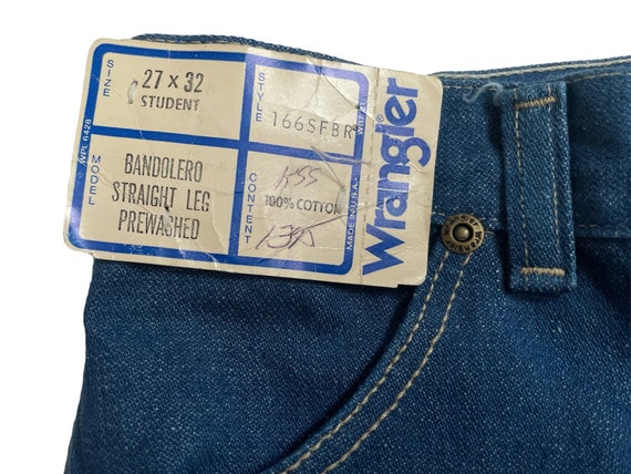 vintage wrangler bandolero straight leg jeans siz… - image 8