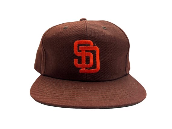 vintage san diego padres twill cap hat adult OSFA… - image 1