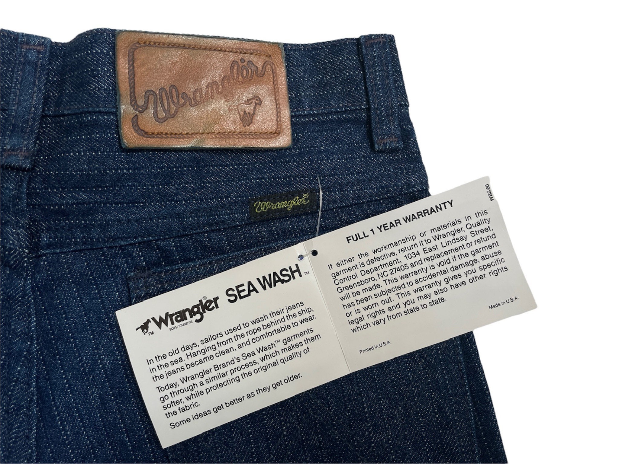 Vintage Wrangler Sea Wash Jeans Pants 