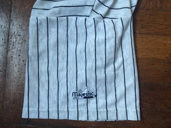 legit vintage X majestic pinstripe baseball jerse… - image 4