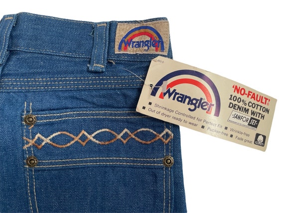 vintage wrangler bandolero straight leg jeans siz… - image 3