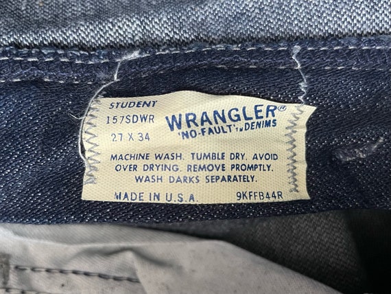 vintage wrangler boot flare silver stud jeans siz… - image 6