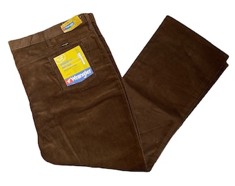 Vintage Wrangler Cord Regular Fit Stiefel Jeans Hose Herren Größe 54x32 deadstock NWT 80er made in USA
