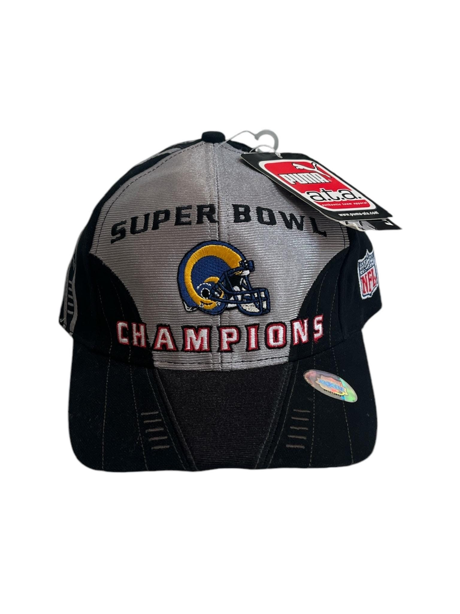 Casquette Baseball New Era - STL/LA Rams - Taille Ajustable Bleue - Occasion