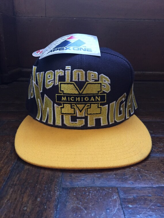 vintage michigan snapback apex one adult OSFA