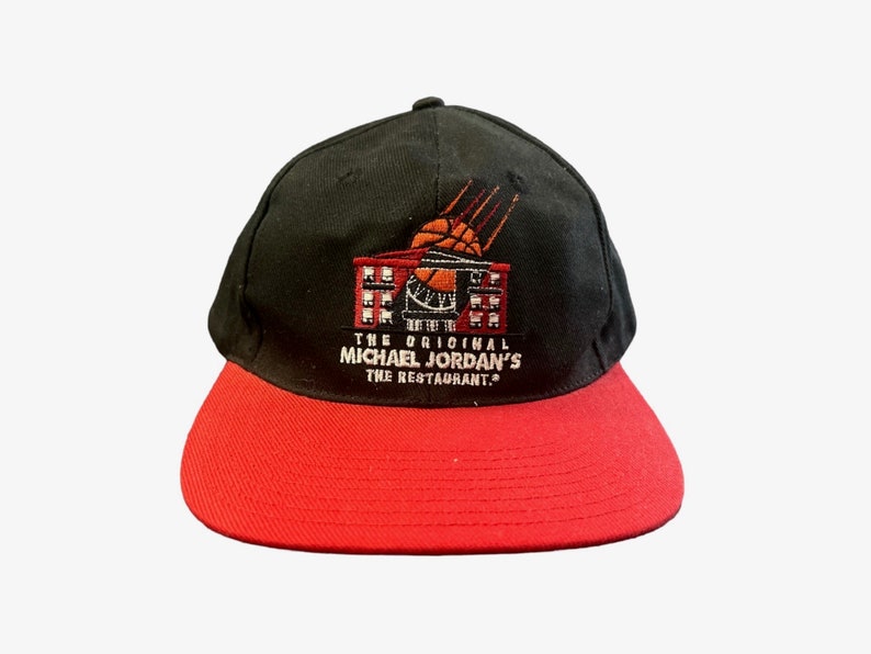 vintage nike michael jordan's the restaurant chicago bulls hat adult OSFA 90s image 1