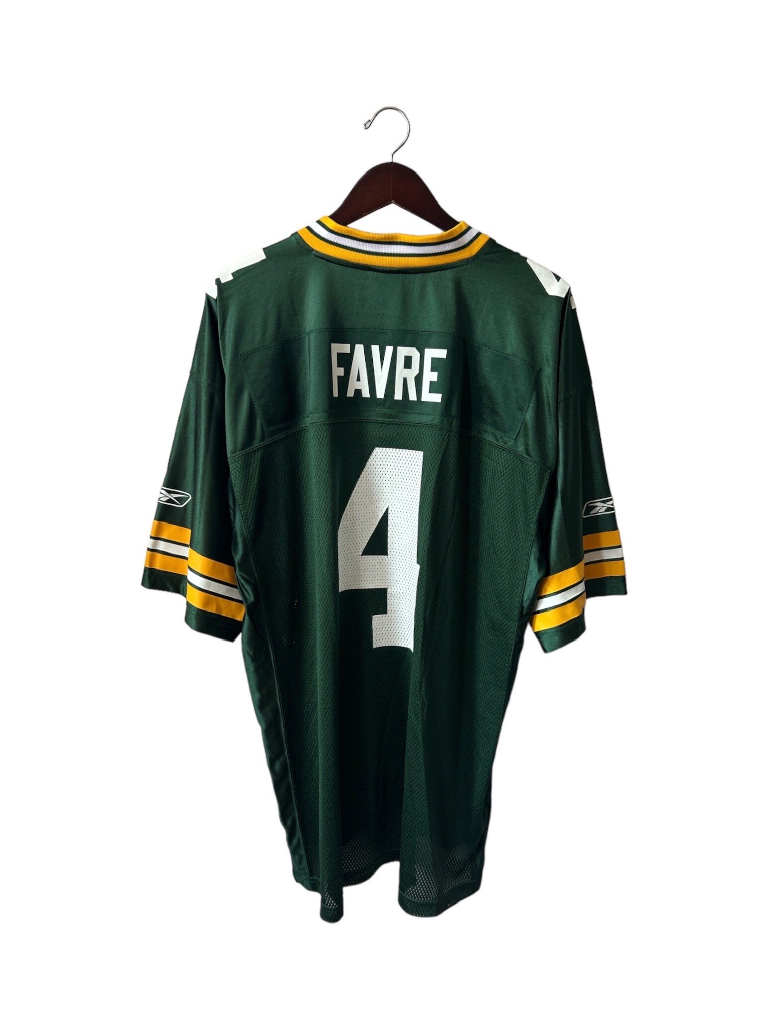 Vintage Reebok Brett Favre Green Bay Packers Jersey Mens Size XL