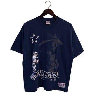 vintage dallas cowboys graphic tee t-shirt mens size large 1998 90s NFL
