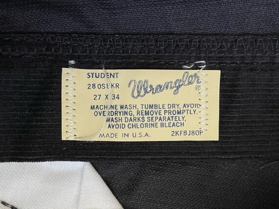 vintage wrangler corduroy straight leg pants stud… - image 6