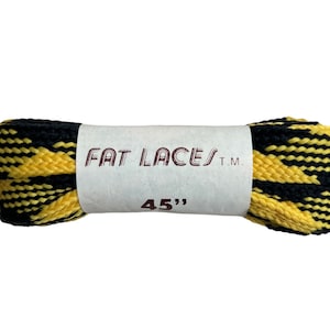 vintage fat laces 45&quot; shoe laces deadstock NIP 80s made in USA