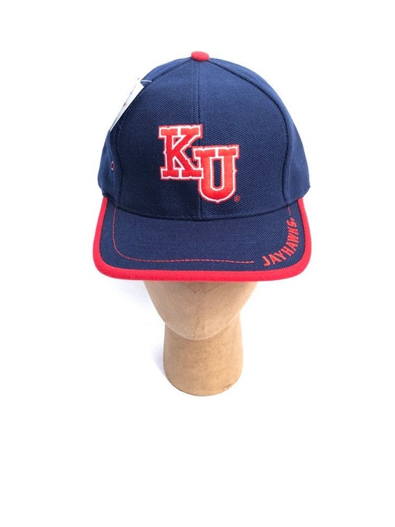 Vintage Kansas Jayhawks Hat Cap Adjustable Embroidered Sports Specialties 90s Vintage 90s Kansas Jayhawks KU Snapback Hat Sports  main image 4
