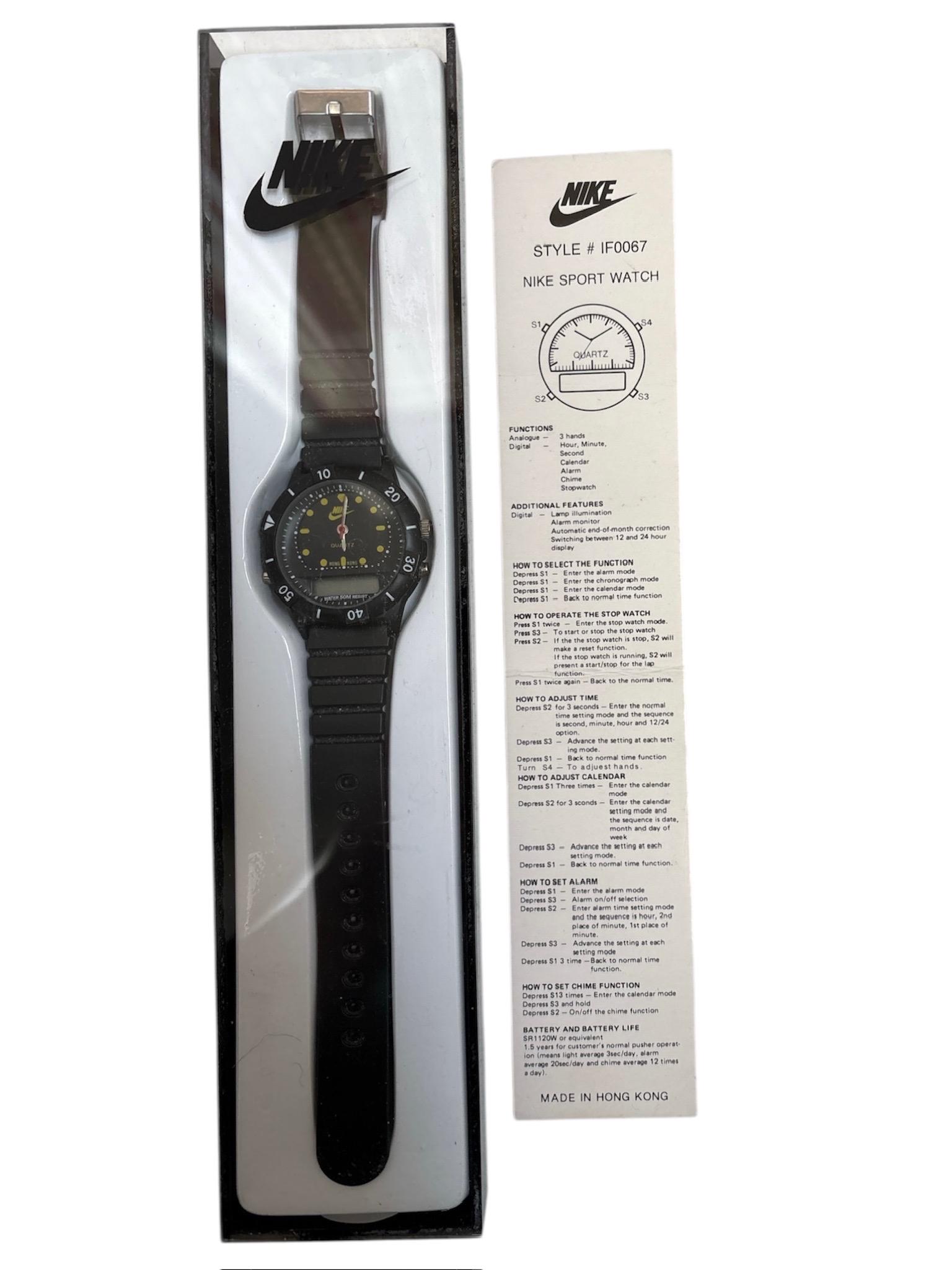 NIKE 腕時計 ブラック Nike Triax Watch NIKETIMING デジタル腕時計 ブラック - メルカリ