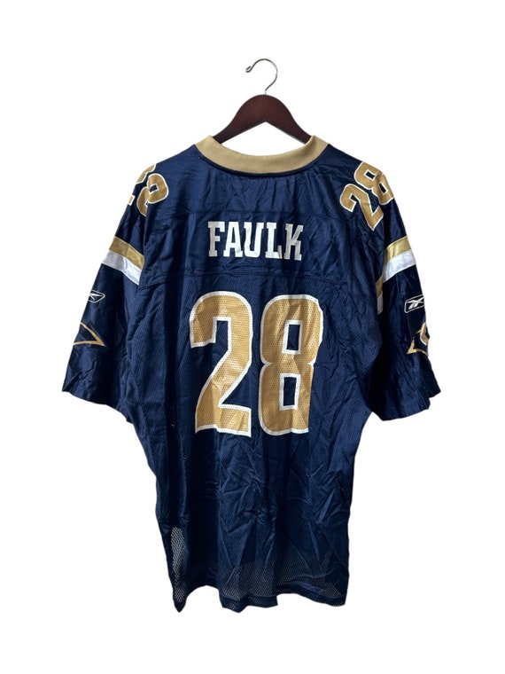 vintage marshall faulk reebok rams jersey mens si… - image 8