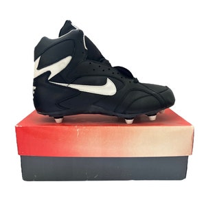 vintage nike open field high top football cleats shoes mens size 8 deadstock NIB 1993