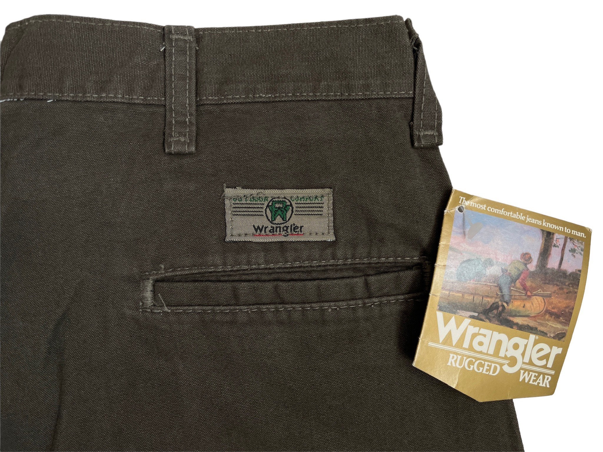 Vintage Wrangler Rugged Wear Sportsman Pants Size 34x32 Deadstock 