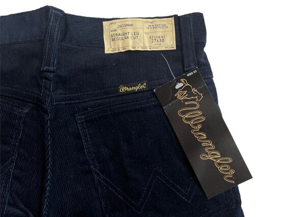 vintage wrangler corduroy straight leg pants stud… - image 3