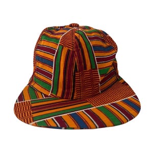 vintage africa kente baseball snapback hat cap adult OSFA deadstock NWOT 90s