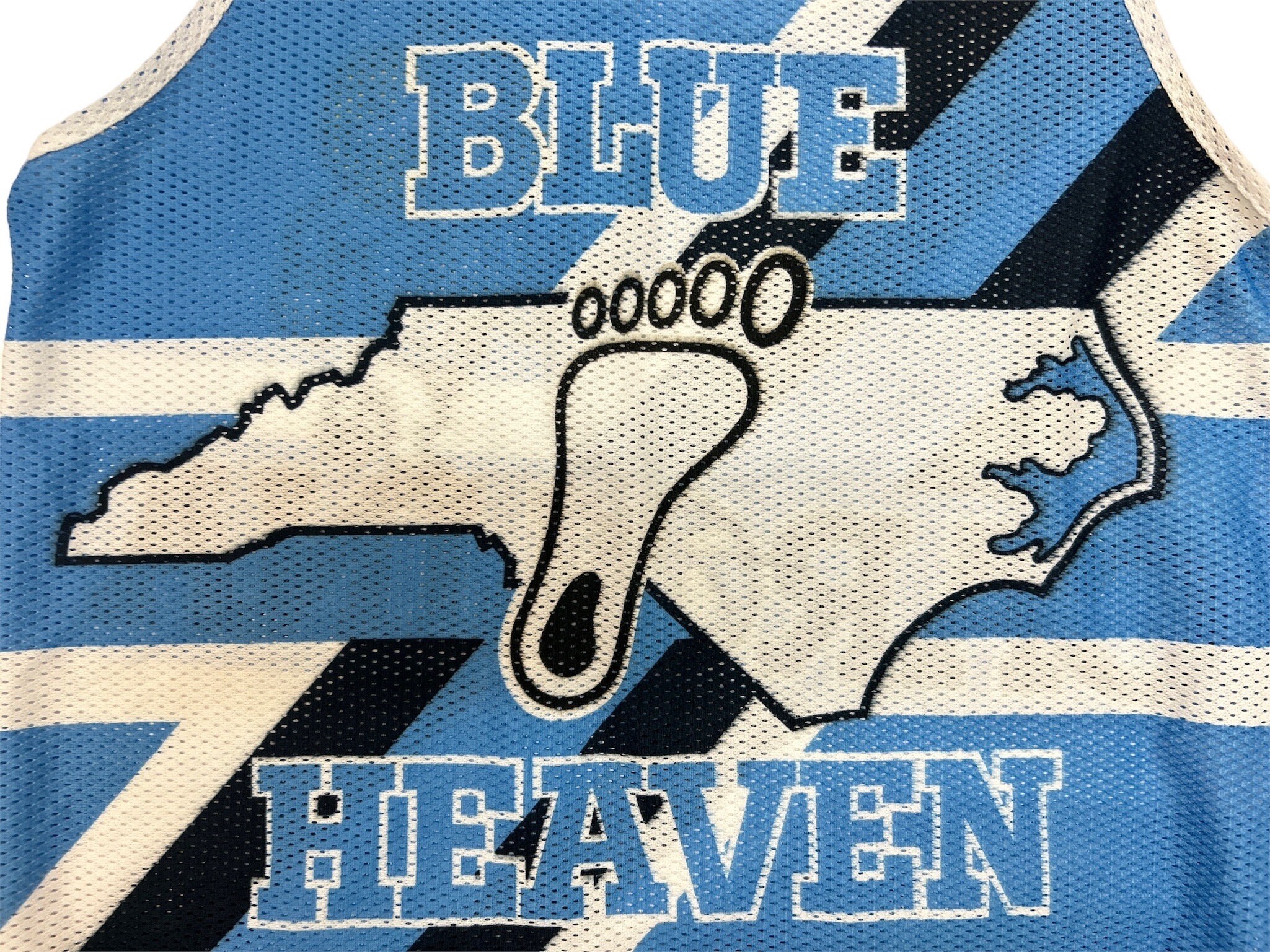 Maillot Vintage North Carolina Tar Heels Foot Locker Taille 2XL Blanc/bleu #4