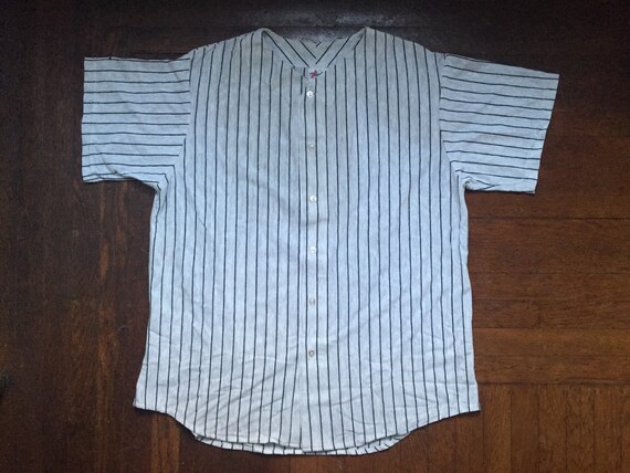 legit vintage X majestic pinstripe baseball jerse… - image 3