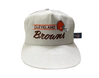 vintage cleveland browns snapback hat cap mens OSFA deadstock NWT 90s made in USA