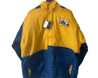 Vintage Michigan Wolverines Conic Jacket Coat Mens Size XXL 