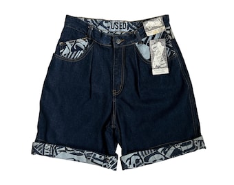Vintage Get Used Denim Jean Shorts Mens Size 30 Deadstock