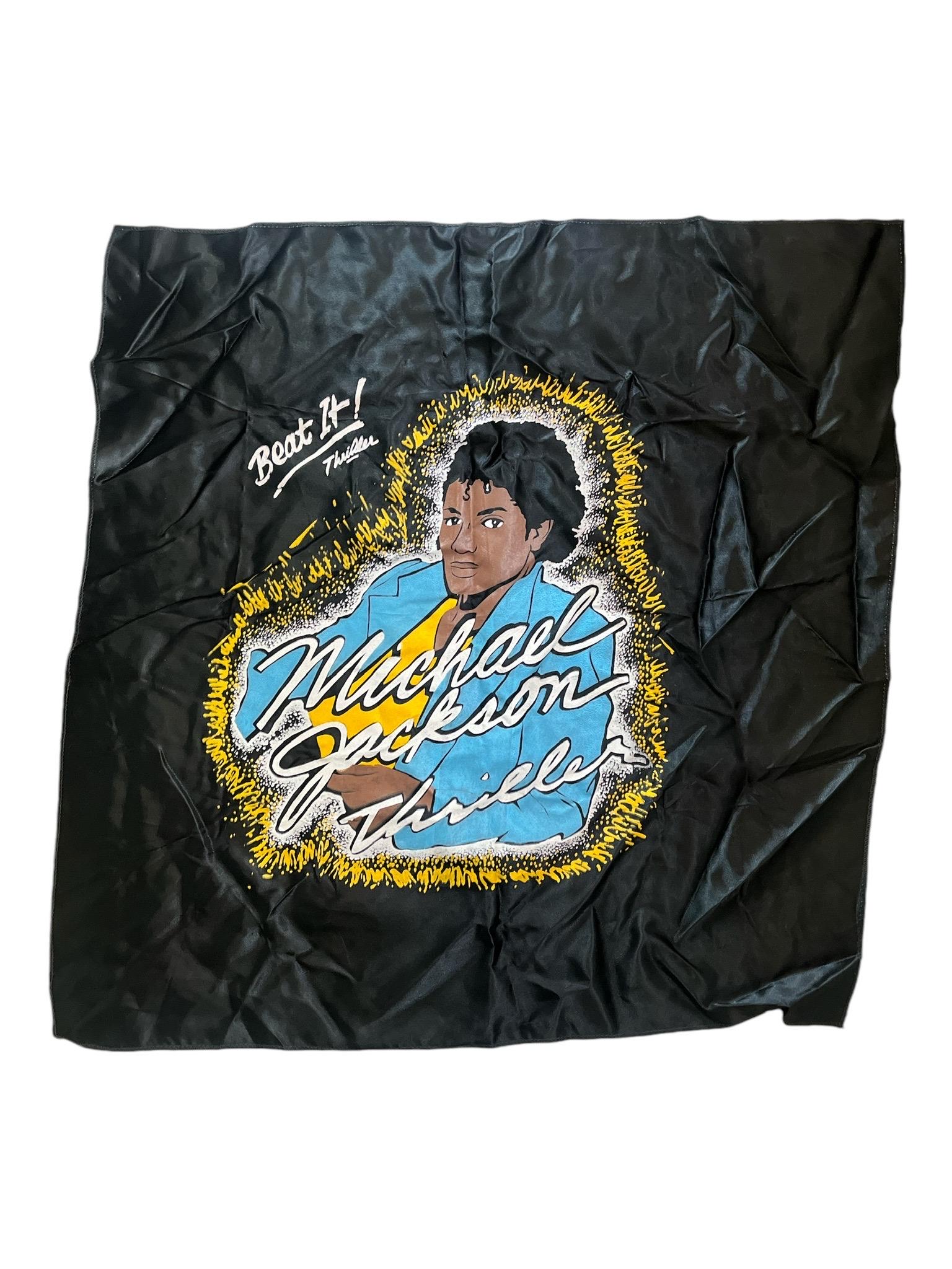 Vintage Michael Jackson Thriller Bandana Scarf Deadstock NWOT 80s